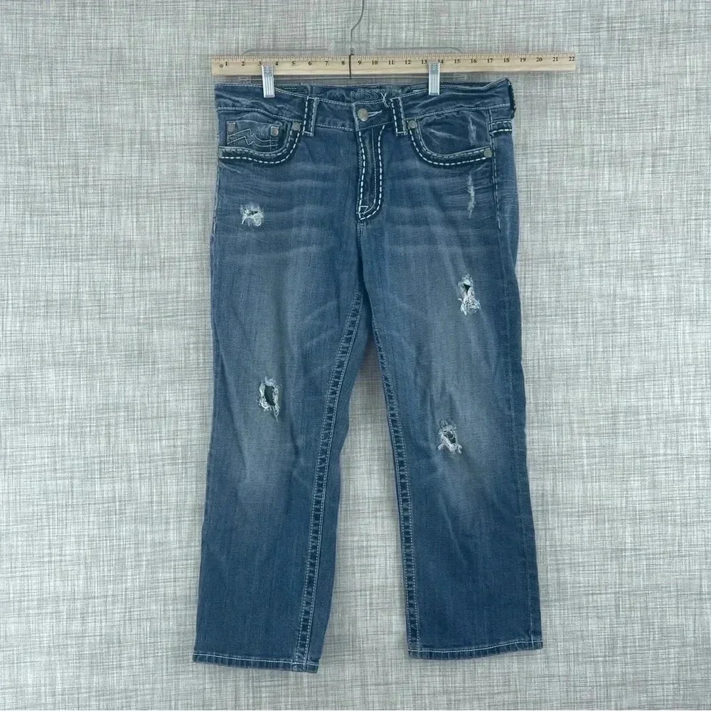 Miss Me Jeans Womens Size 30 Boyfriend distressed 0739